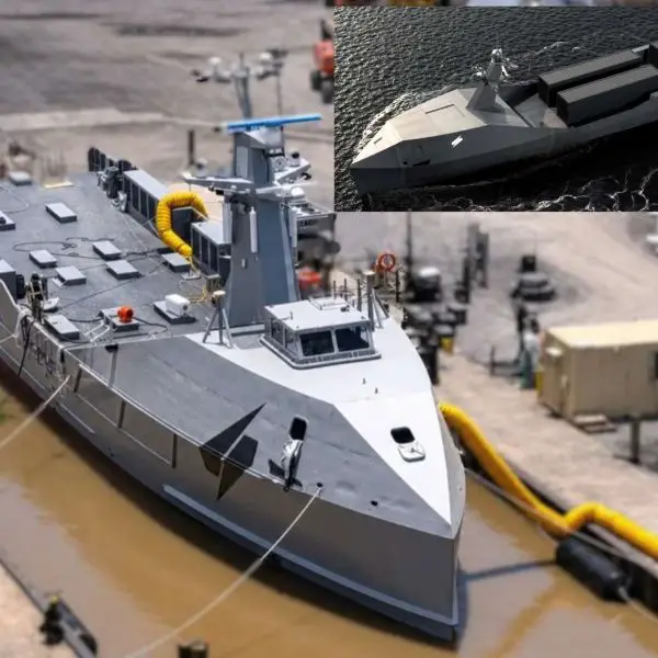 Saronic Technologies launched its first Marauder MR-001 medium unmanned surface vessel into on-water trials, advancing the U.S. Navy’s push toward distributed autonomous maritime operations in the Indo-Pacific (Picture Source: Saronic Technologies)