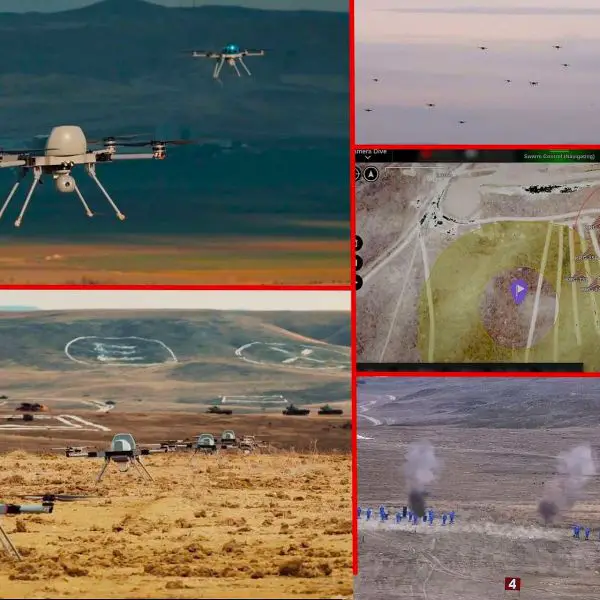 STM says Türkiye has conducted its first live-fire drone swarm attack, with 20 KARGU loitering munitions coordinating autonomously and scoring confirmed direct hits on targets (Picture Source: STM)