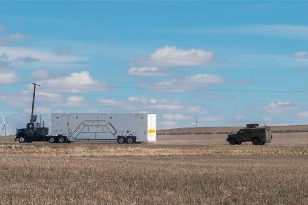 U.S. Airmen from Malmstrom Air Force Base execute the first operational mission with the new Payload Transporter Replacement near Great Falls, Montana, on April 8, 2026. Following initial fielding at F.E. Warren Air Force Base, this mission marks Malmstrom’s first operational use of the system, advancing modernization of ICBM maintenance capabilities. (U.S. Air Force photo by Senior Airman Jack Rodriguez Escamilla)