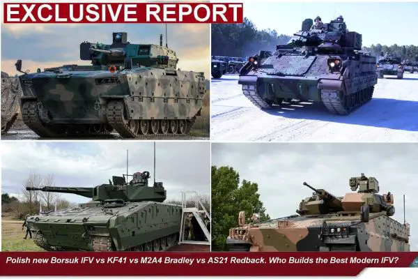 Poland’s Borsuk IFV joins the global battlefield alongside Germany’s KF41 Lynx, the U.S. M2A4 Bradley, and South Korea’s AS21 Redback, setting a new standard in mobility, firepower, and strategic versatility in NATO's next-generation armored formations.
