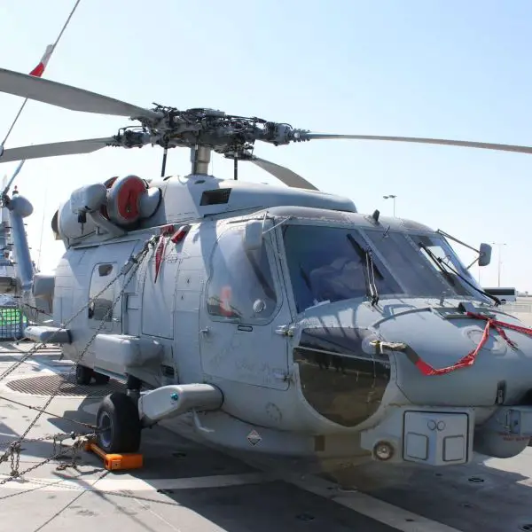 Royal Saudi Navy Al Jubail-class corvette Onaizah combines anti-surface and air defense missiles with advanced sensors and a full-flight deck, enabling it to project surveillance, strike, and anti-submarine warfare capabilities far beyond the horizon through its embarked MH-60R helicopter (Picture source: Arùy Recognition Group).