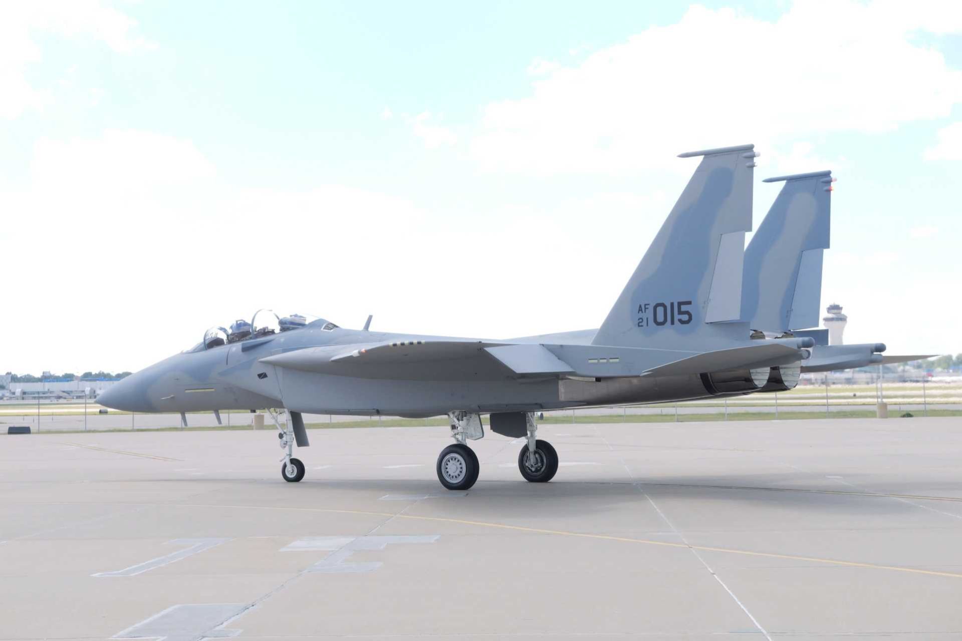 F-15EX15 has officially joined the 142nd Wing of the Oregon Air National Guard as the unit’s eighth F-15EX, pictured here on the ground after delivery.