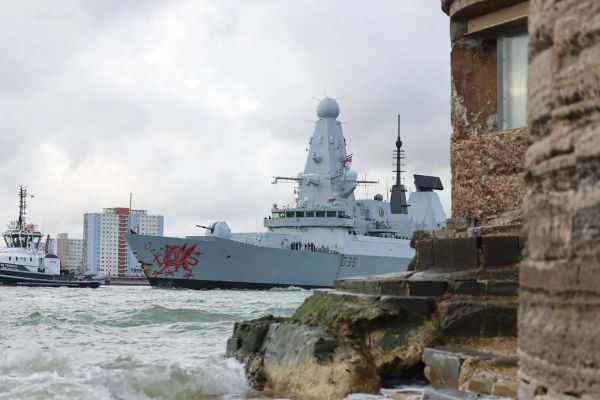 HMS Dragon deploys to the Eastern Mediterranean to strengthen British air and missile defense around Cyprus, bringing advanced Sea Viper interception capability to protect RAF Akrotiri against growing drone and missile threats (Picture source: UK Royal Navy).