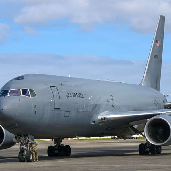 A new KC-46A Pegasus arrives at McConnell Air Force Base as the U.S. Air Force expands its tanker fleet, reinforcing aerial refueling capacity, global reach, and multi-mission mobility for future contested operations (Picture source: U.S. DoW).