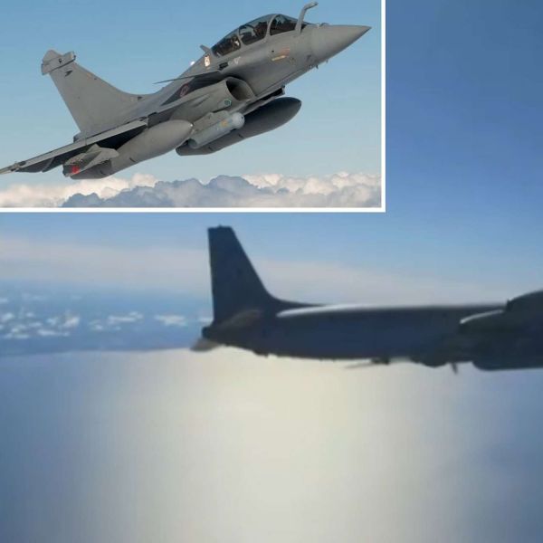 French Rafale B fighters scrambled from Lithuania under NATO Baltic Air Policing to intercept and escort a Russian Il-20 reconnaissance aircraft over the southern Baltic Sea, underscoring allied readiness and the strategic importance of air surveillance on NATO’s eastern flank (Picture source: NATO).
