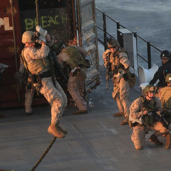 The seized material was described as dual-use components potentially useful for Iran’s missile program, and U.S. officials tied the timing to intensified Iranian efforts to rebuild its ballistic missile arsenal before another confrontation with Israel. (Picture source: US Navy)