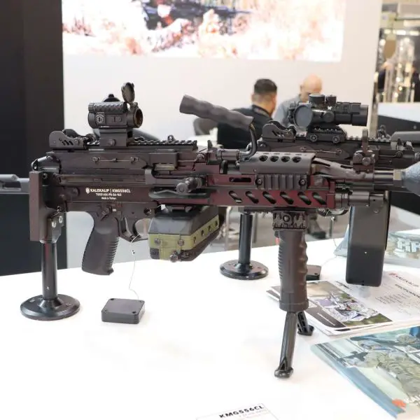 Kalekalıp introduced the KMG556CL at Enforce Tac 2026 in Germany, marking Türkiye’s first NATO-qualified ultra-light 5.56x45mm belt-fed machine gun designed for mobile infantry operations (Picture Source: Army Recognition Group)