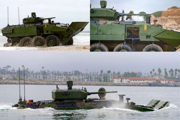 The U.S. Marine Corps has begun operational fielding of the ACV-30, a new amphibious combat vehicle armed with a stabilized 30mm cannon that enhances firepower, survivability, and maneuver capability for future littoral and expeditionary operations (Picture Source: BAE Systems / Edited By Army Recognition Group)