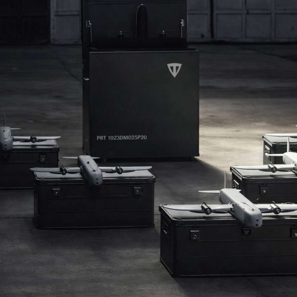 TYTAN Interceptor counter-UAS drone intercepts enemy UAVs at ranges beyond 15 km and speeds over 250 km/h, using autonomous computer-vision guidance and a kinetic hit-to-kill mechanism to defeat low-cost reconnaissance drones and loitering munitions in contested, GPS-degraded environments (Picture source: TYTAN Technologies).