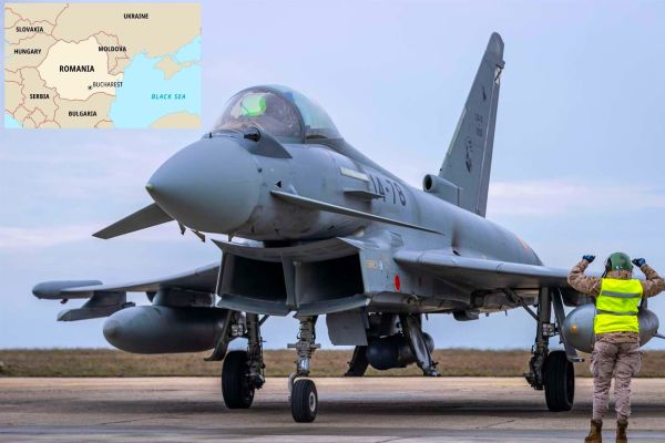 NATO deployed three Spanish Eurofighter Typhoons and an A400M to Romania’s Mihail Kogălniceanu Air Base, reinforcing Black Sea air policing and Eastern Flank deterrence amid heightened Russian activity near Alliance territory (Picture Source: NATO)
