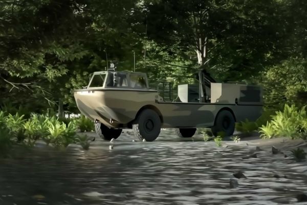 Within the Land 8710 Littoral Manoeuvre program, the AV-Ls will provide the over-the-shore resupply element that links ships, beaches, and inland routes into a single sustainment chain. (Picture source: Birdon)