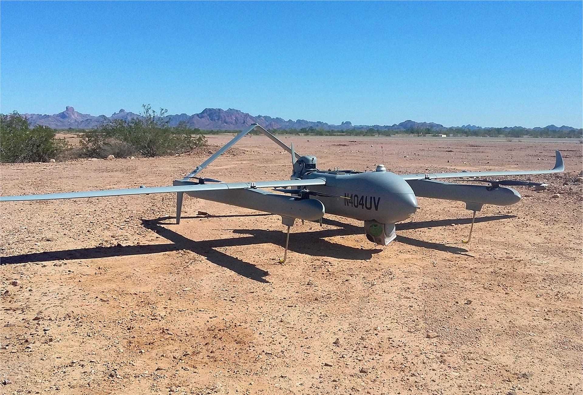 The Aerosonde® Mk. 4.7 is a hybrid VTOL uncrewed aircraft system combining quadrotor lift with fixed-wing endurance, designed for long-range ISR missions in remote or confined environments without the need for runways.