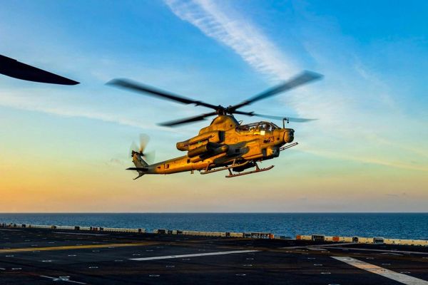 A newly released U.S. Marine Corps image of an AH-1Z Viper landing aboard USS Boxer in the South China Sea highlights the forward deployment of a combat-ready amphibious force capable of deterrence, rapid crisis response, and expeditionary operations across the Indo-Pacific (Picture Source: U.S. Marines)