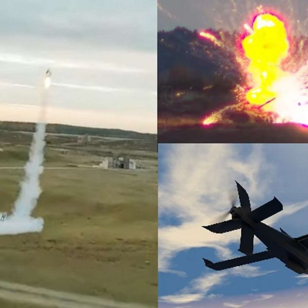 Rheinmetall’s FV-014 loitering munition carries a roughly 5 kg high-explosive dual-purpose warhead, designed to defeat armored targets with over 600 mm RHA penetration while also delivering lethal blast-fragmentation effects against artillery positions, light vehicles, and fortified points at ranges up to 100 km (Picture source: Rheinmetall).