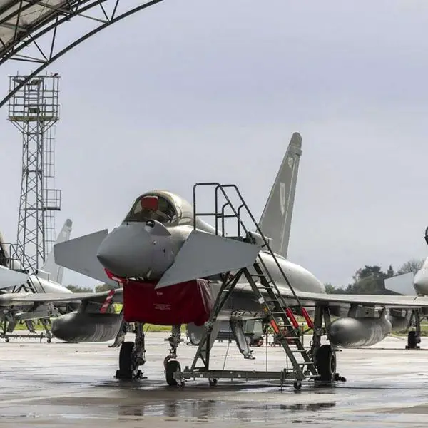 Eurofighter Typhoon twin-engine multirole fighter designed for air superiority and precision strike missions capable of Mach 2 speeds and equipped with advanced AESA radar and long range weapons such as Meteor missile