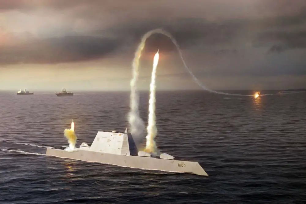 The U.S. Navy is transforming its three Zumwalt-class guided-missile destroyers into the fleet’s first hypersonic strike warships while using them as a technological bridge toward a future BBGN battleship force (Picture Source: U.S. Navy)