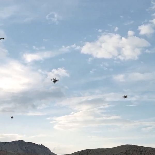 HAVELSAN showcases a live POYRAZ drone swarm, signaling Türkiye’s move toward deployable autonomous Digital Troops combat systems.(Picture source: Havelsan)