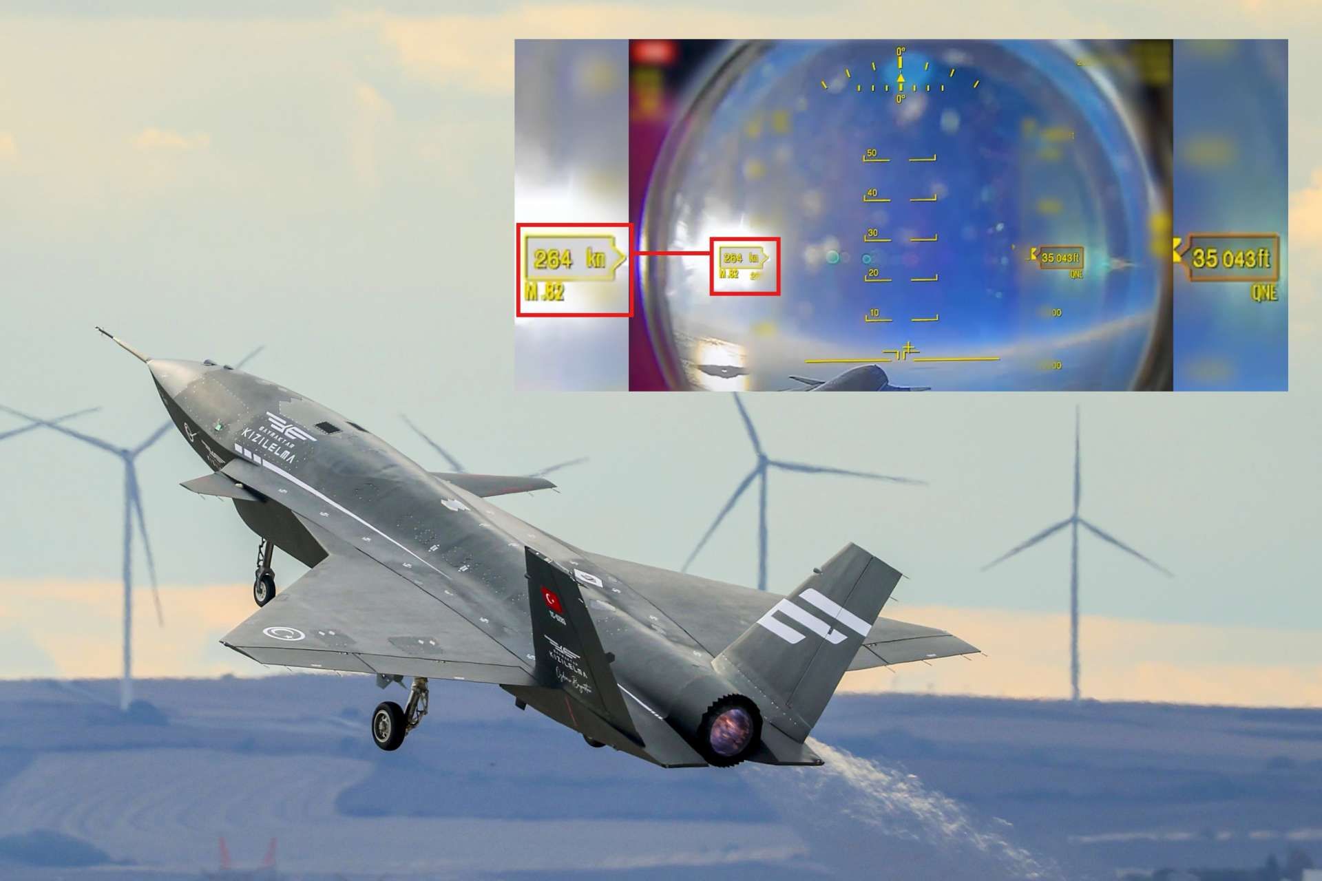 Baykar has confirmed that its Bayraktar Kizilelma jet-powered unmanned combat aircraft successfully cruised at Mach 0.8 during a high-performance test flight, marking a significant step toward fighter-like capability for unmanned air systems (Picture Source: Baykar Technologies)