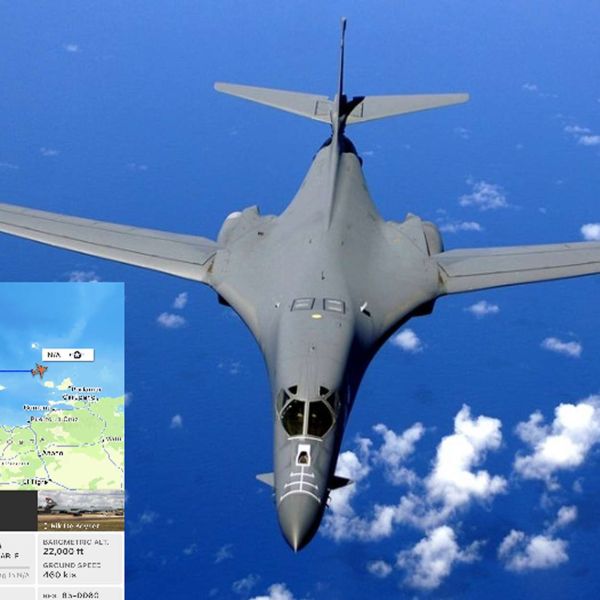 U.S. B-1B Lancers carry up to 34,000 kg of ordnance and can fire JASSM-ER/LRASM from beyond air defenses, enabling rapid precision strikes and maritime interdiction across the Caribbean (Picture source: U.S. DoW).