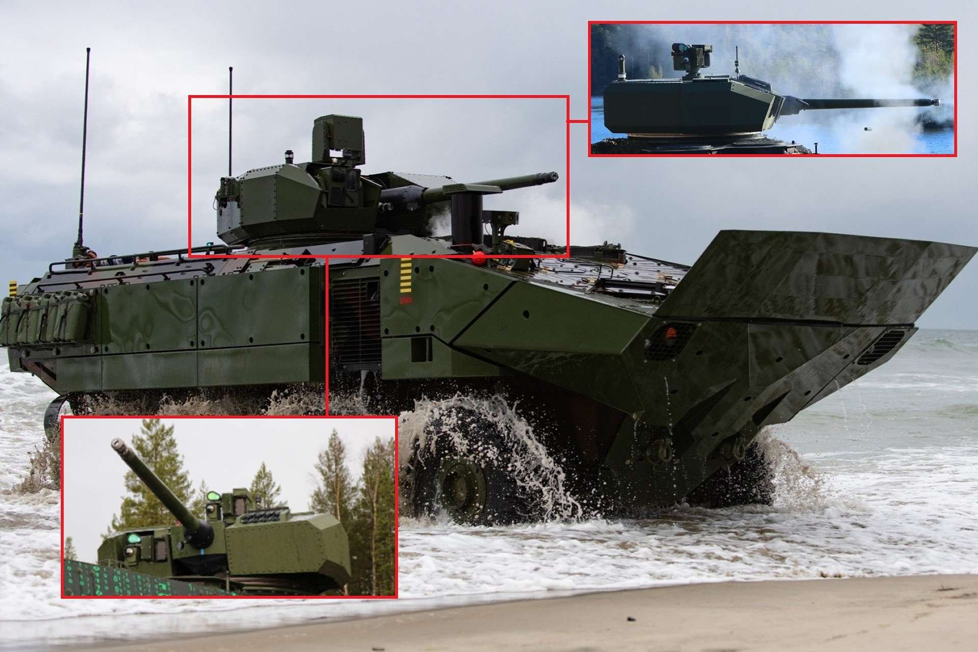 Kongsberg’s $80.1 million RT20 turret contract confirms the U.S. Marine Corps is committing to sustained production of the 30mm-armed ACV, cementing a long-term amphibious firepower upgrade (Picture Source: BAE Systems / Kongsberg Defence and Aerospace)