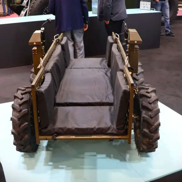At Milipol 2025 in Paris, Canada’s INKAS Aerospace & Defense showcased its combat-proven HEEMAR unmanned ground vehicle, highlighting its role in high-risk frontline logistics and support missions (Picture Source: Army Recognition Group)