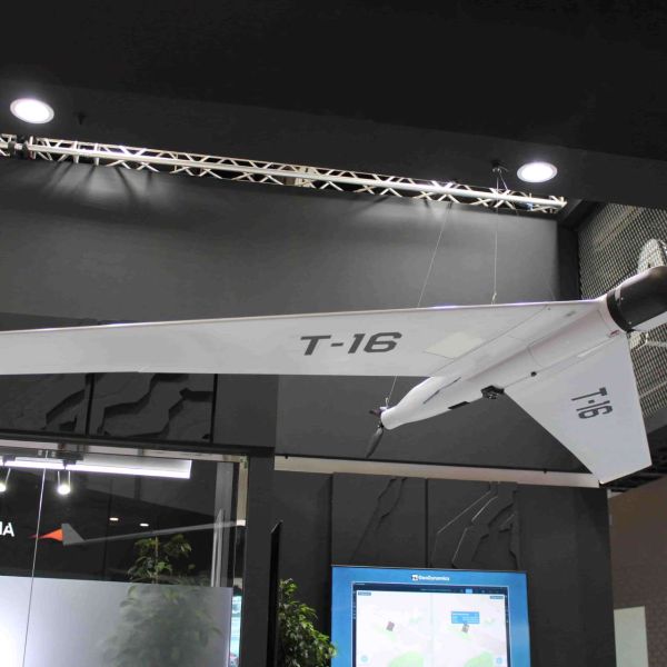Russia used UMEX 2026 in Abu Dhabi to spotlight the ZALA T-16 as a proven fixed-wing surveillance drone, emphasizing its operational maturity and integration within established Russian tactical UAV forces (Picture Source: Army Recognition Group)