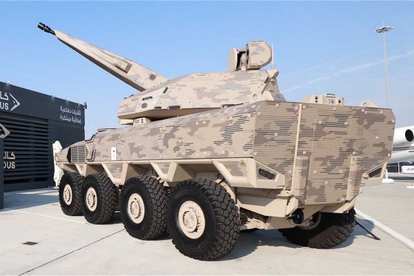 The Damita is a new Emirati 8x8 self-propelled anti-aircraft gun system integrating Rheinmetall’s Skyranger 35 turret, guided missiles, and a high-energy laser weapon, designed to provide layered counter-UAS and short-range air defense capabilities.