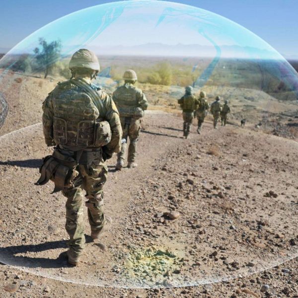 Project CRENIC personnel test the UK Ministry of Defence’s future troop-protection jammer. The £45 million programme is designed to protect soldiers, vehicles and military bases from radio-controlled IEDs and emerging radio-frequency threats (Picture source: UK MoD).