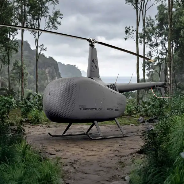 Sikorsky and Robinson Unmanned have secured a $15.5 million U.S. Marine Corps contract to develop the autonomous R66 TURBINETRUCK cargo helicopter for expeditionary resupply missions, strengthening Marine Corps contested logistics and reducing risks to aircrews in forward combat zones (Picture source: Robinson Unmanned).