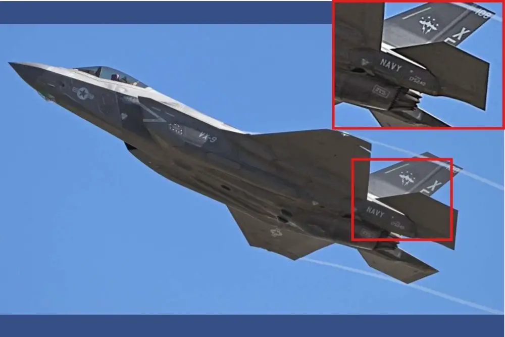 A U.S. Navy test squadron was spotted flying an Air Force F-35A at a California test facility, signaling deeper joint experimentation across the F-35 program (Picture Source: X-account/Task_Force23)