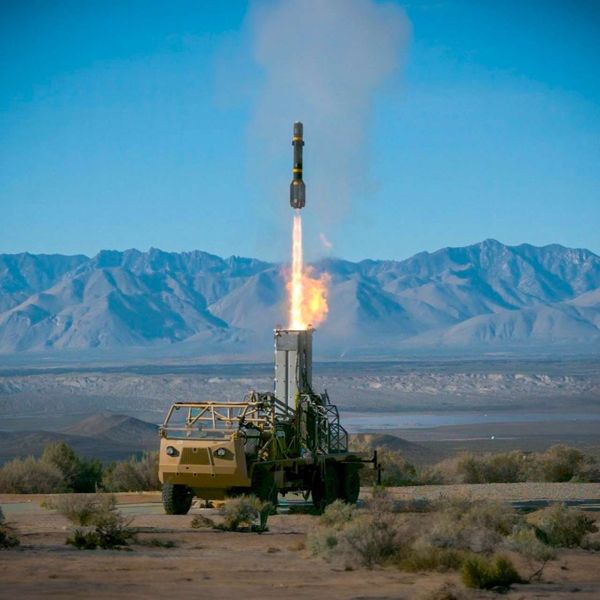 Lockheed Martin demonstrated a vertical-launch JAGM capability that transforms an existing missile into a mobile, multi-domain counter-drone defense system (Picture Source: Lockheed Martin)