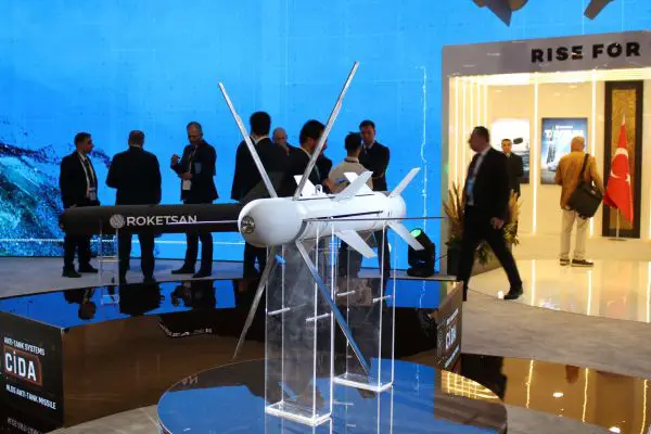 Roketsan unveiled the NEŞTER munition at SAHA Expo 2026, introducing a lightweight, laser-guided kinetic weapon designed to strike targets with high precision while avoiding explosive collateral damage (Picture Source: Army Recognition Group)