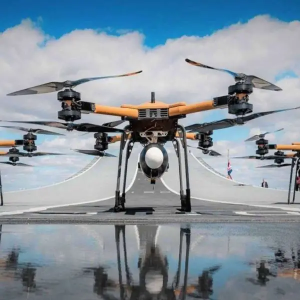 A British-made Malloy T150 heavy-lift drone, part of the UK’s massive delivery of over 85,000 drones to Ukraine, symbolizes London’s growing role as Europe’s drone arsenal and Kyiv’s expanding battlefield edge against Russian forces (Picture source: Malloy Aeronautics).