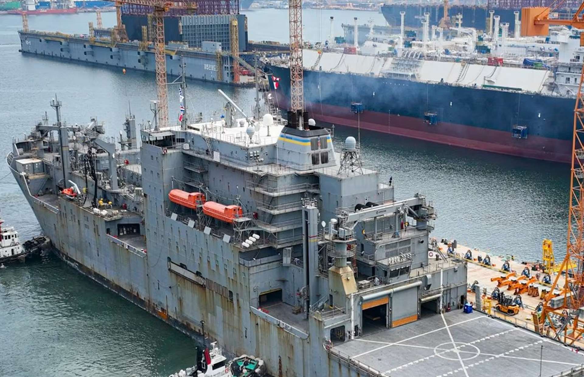 The U.S. Navy is turning to South Korean and Japanese shipyards as it struggles with deepening production delays at home, with Adm. Daryl Caudle urging closer allied cooperation to accelerate warship output and counter China’s rapid maritime expansion (Picture source: Hanwha Ocean).