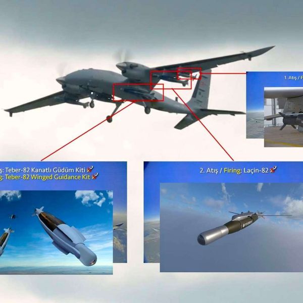 Baykar says its Bayraktar AKINCI combat drone scored bull’s eye hits in live-fire tests using three Turkish-made precision guidance systems, showcasing a newly expanded, multi-weapon strike capability (Picture Source: Baykar Technologies / Roketsan)