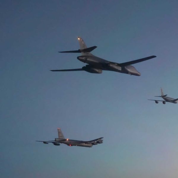 Given the operational context of Operation Epic Fury against Iran, and the range of strategic bombers currently employed in that campaign, the aircraft denied landing in Italy were most likely either B-52H Stratofortress or B-1B Lancer bombers. (Picture source: US Air Force)