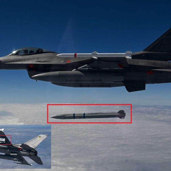 A U.S. Air Force F-16 conducted a separation test of Northrop Grumman’s Stand-in Attack Weapon, confirming safe release in flight and supporting its future integration on the F-3 (Pictue Source: U.S. Air Force / Northrop Grumman)