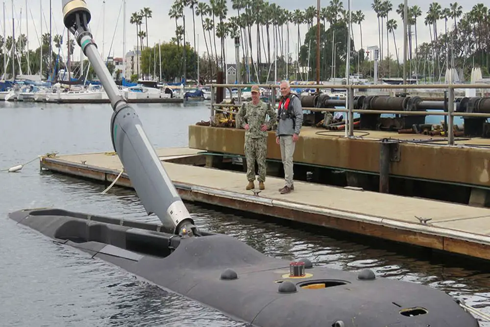 The U.S. Navy’s FY2027 shipbuilding plan funds two Orca XLUUVs and 16 vehicles through FY2031, advancing autonomous undersea systems for covert surveillance, mine warfare, seabed operations, and distributed payload delivery in contested maritime areas (Picture source: Boeing).