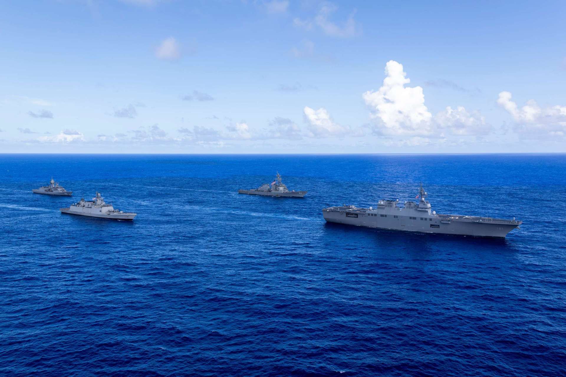 The United States, Australia, India and Japan wrapped up Malabar 2025 near Guam with coordinated naval drills that highlighted how the four countries can operate together in a high-end maritime environment (Picture Source: U.S. 7th Fleet) 