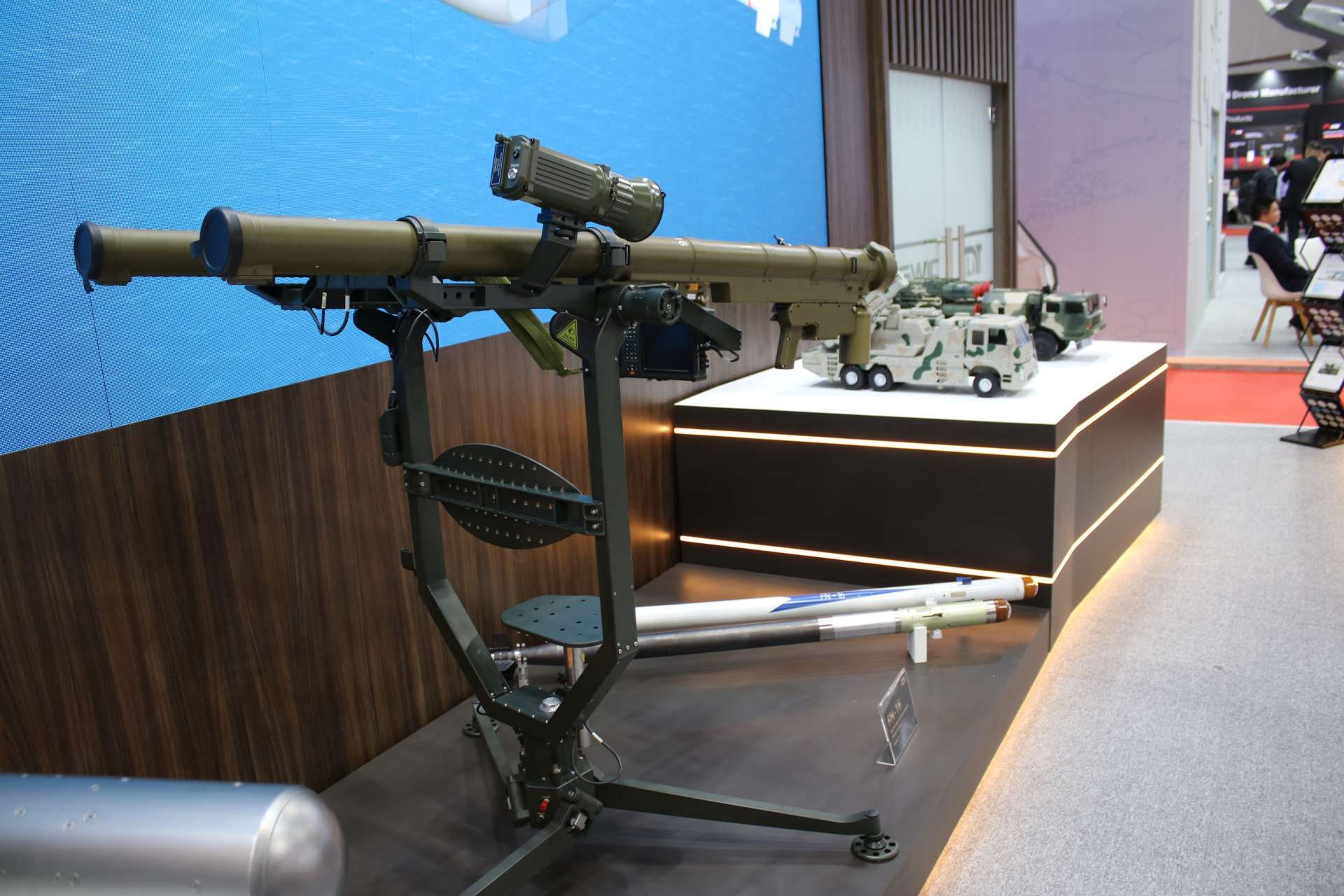 China’s FN-16 dual-launcher shown at DSA 2026 in Kuala Lumpur illustrates an export-focused very short-range air-defense solution designed to improve point defense against helicopters, low-flying aircraft, cruise missiles, and drones through faster ready-to-fire engagement capacity (Picture source: Army Recognition Group).