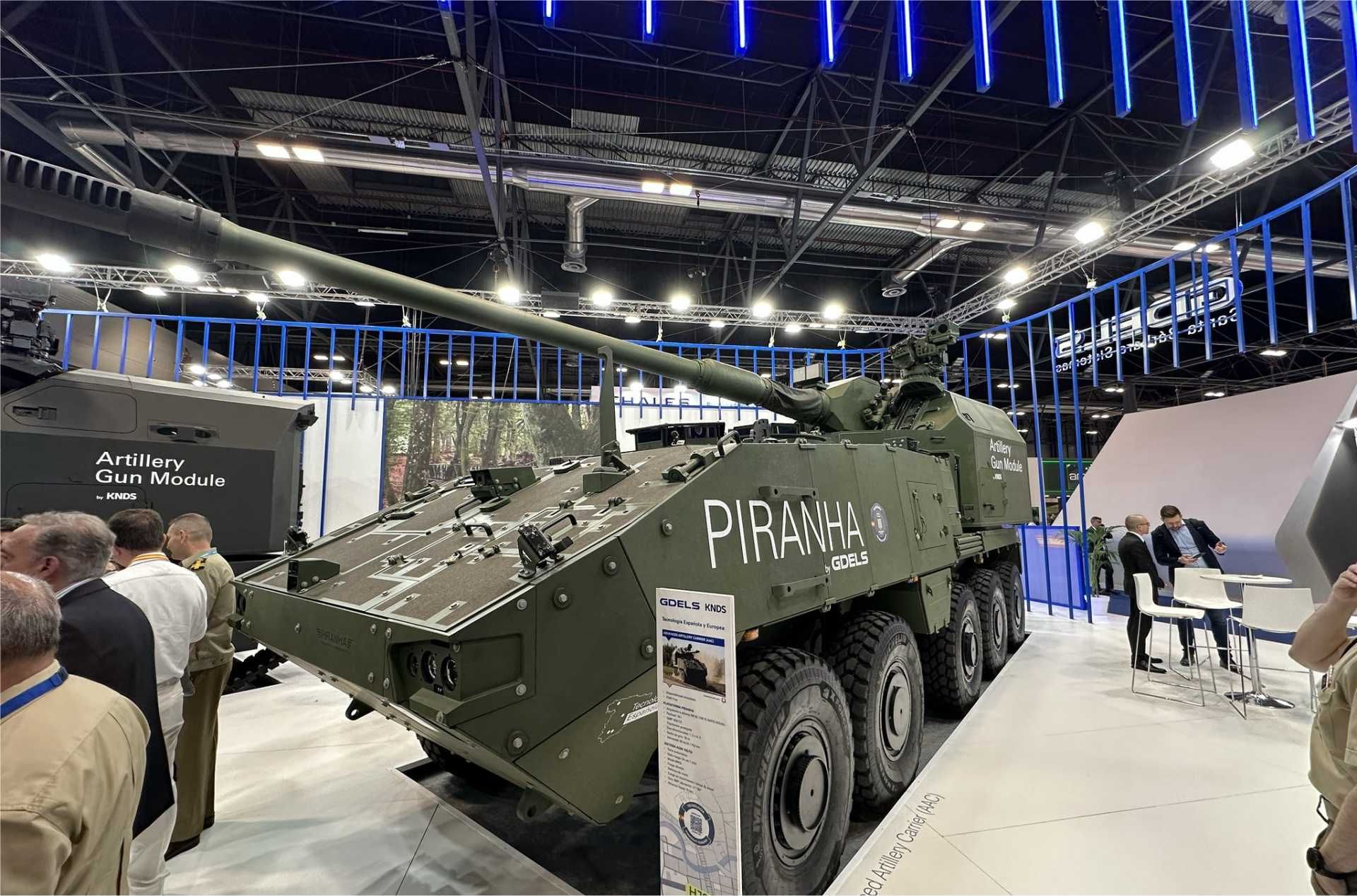 GDELS and KNDS are developing a next-generation wheeled self-propelled howitzer that combines the PIRANHA HMC 10x10 armored vehicle with the AGM 155mm automated turret, delivering long-range firepower, enhanced protection, and rapid shoot-and-scoot capability.