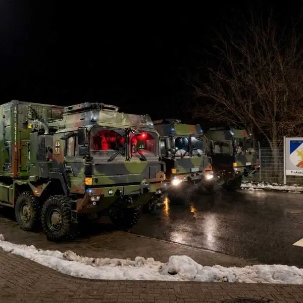 Germany’s IRIS-T SLM procurement path includes a Bundestag Budget Committee approval on June 14, 2023, of roughly €950 million to buy six IRIS-T SLM fire units, plus 216 missiles, with an option for two additional fire units. (Picture source: Team Luftwaffe)