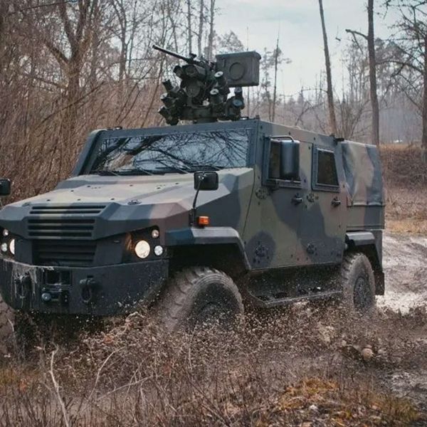 GDELS Eagle V is a mine and blast-protected 4x4 and 6x6 with high off-road mobility, heavy mission payload, and remote weapon station options for command, patrol, and medevac roles (Picture source: GDELS).