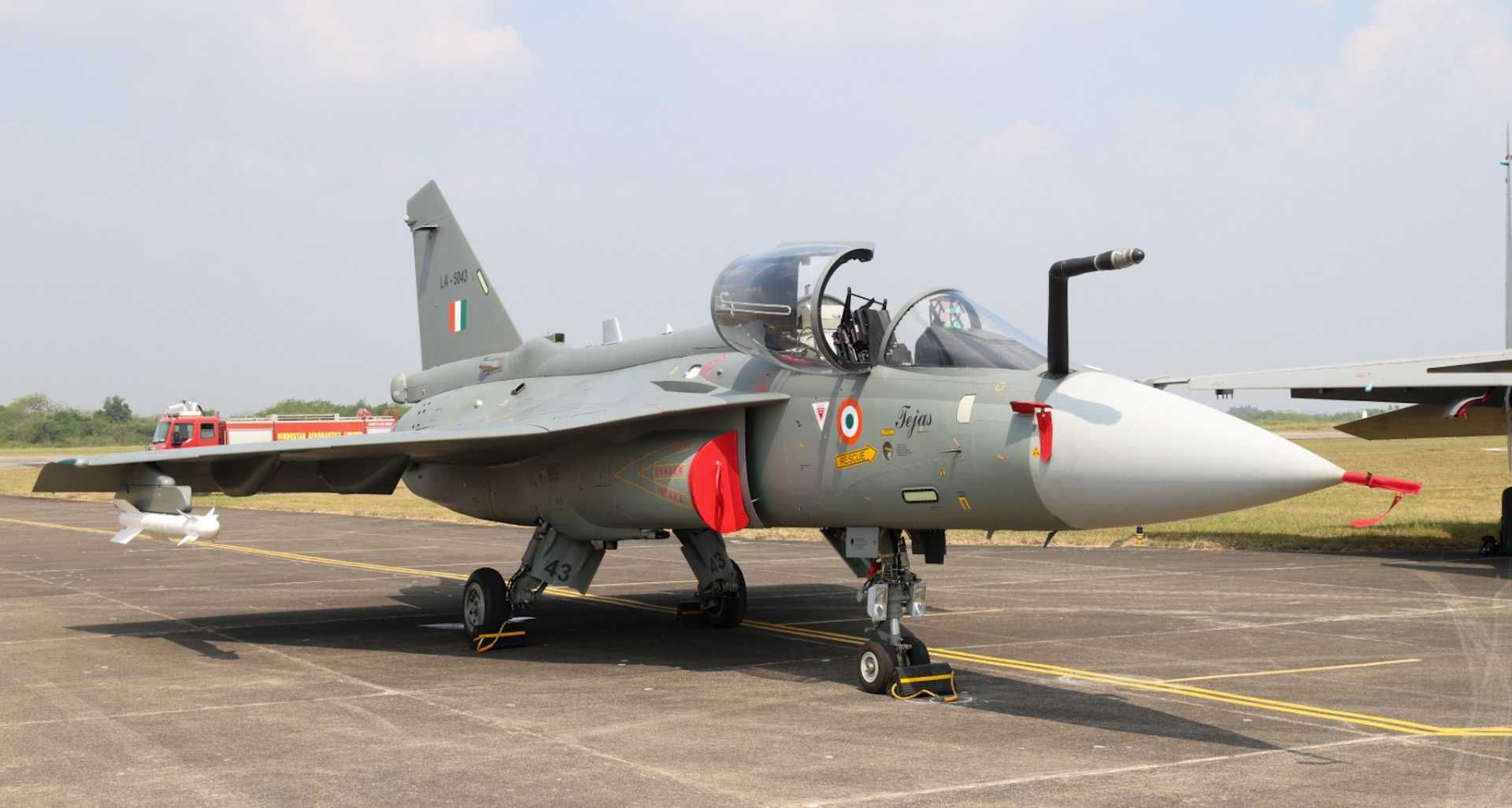 The first Tejas Mk1A fighter produced at Hindustan Aeronautics Limited’s Nashik facility completed its maiden flight on October 17, 2025, but the formal induction of the Tejas Mk1A into service will depend on the successful completion of ongoing trials. (Picture source: Indian MoD)