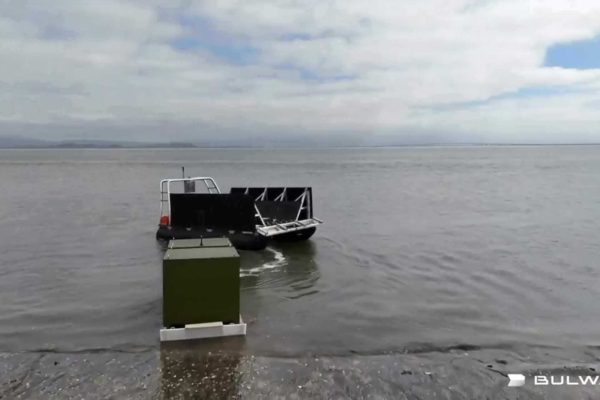 The Caravel is a 15-foot autonomous landing craft specifically designed by Bulwark for austere coastal environments where traditional infrastructure is absent or might be targeted if a war breaks out. (Picture source: Bulwark Dynamics)