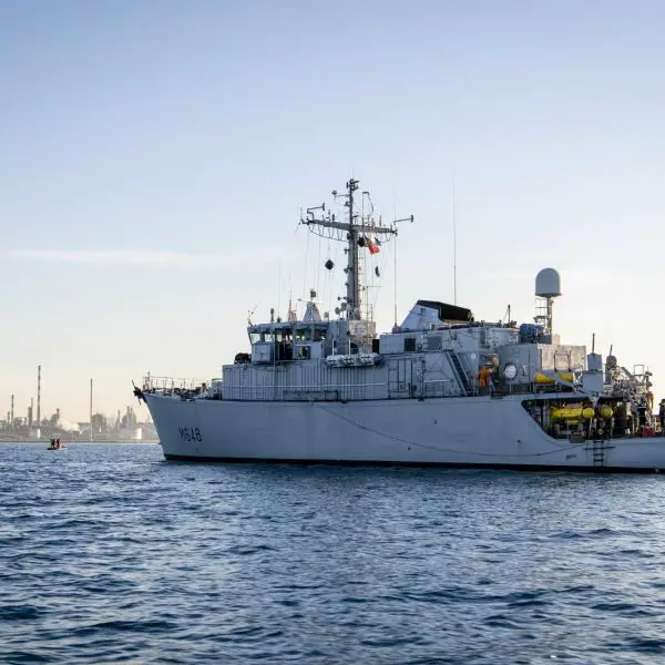 France has redeployed two Tripartite-class minehunters and a FREMM frigate from Brest to Toulon as part of a preparatory phase for a possible mine clearance mission in the Strait of Hormuz, which remains conditional on a stable ceasefire. (Picture source: French Navy)