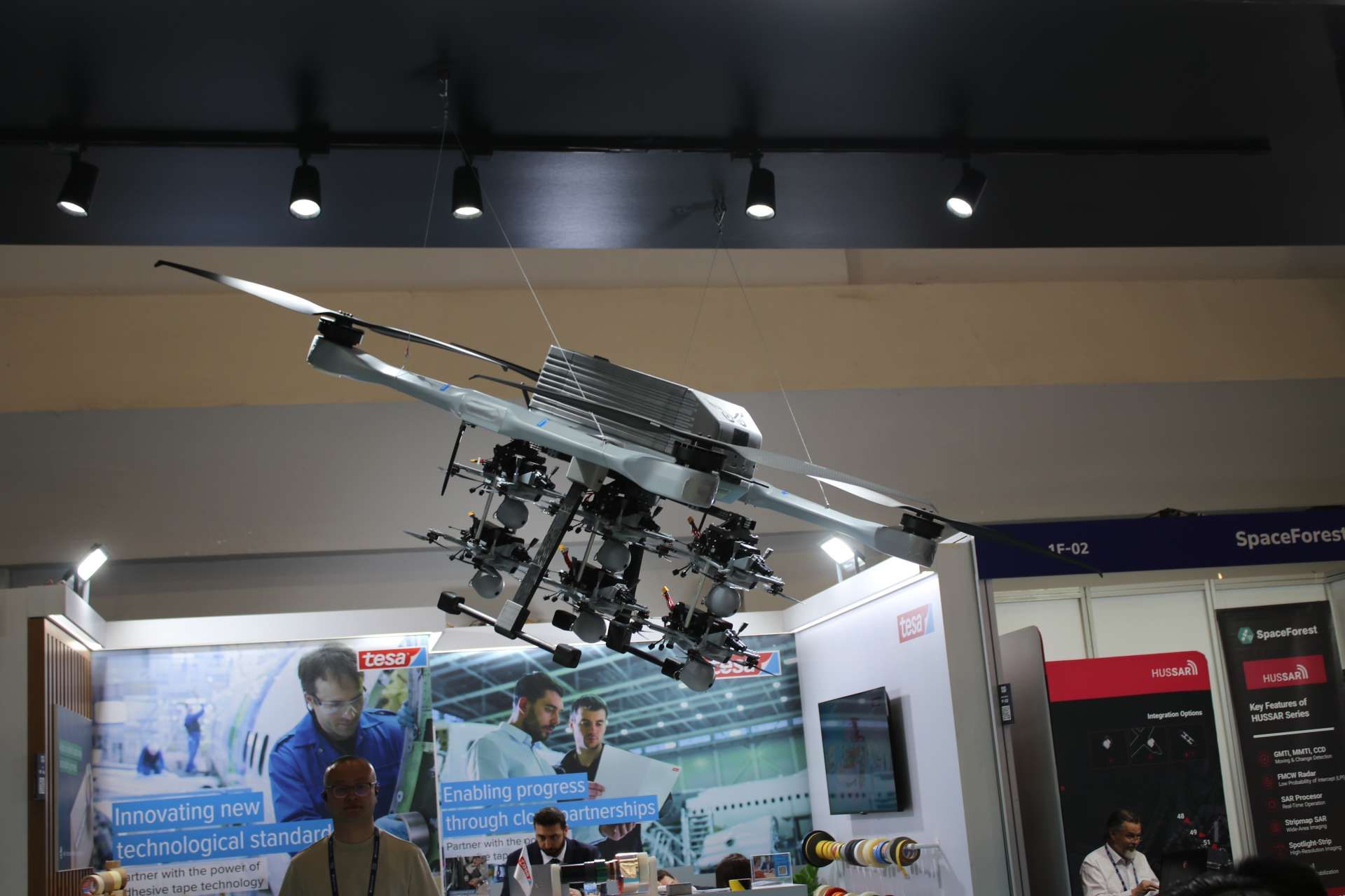 Zyrone Dynamics unveiled at SAHA Expo 2026 in Istanbul a new ZD 300 drone carrier configuration capable of deploying six Titra Merkut FPV kamikaze drones for contested logistics and precision strike missions (Picture Source: Army Recognition Group)