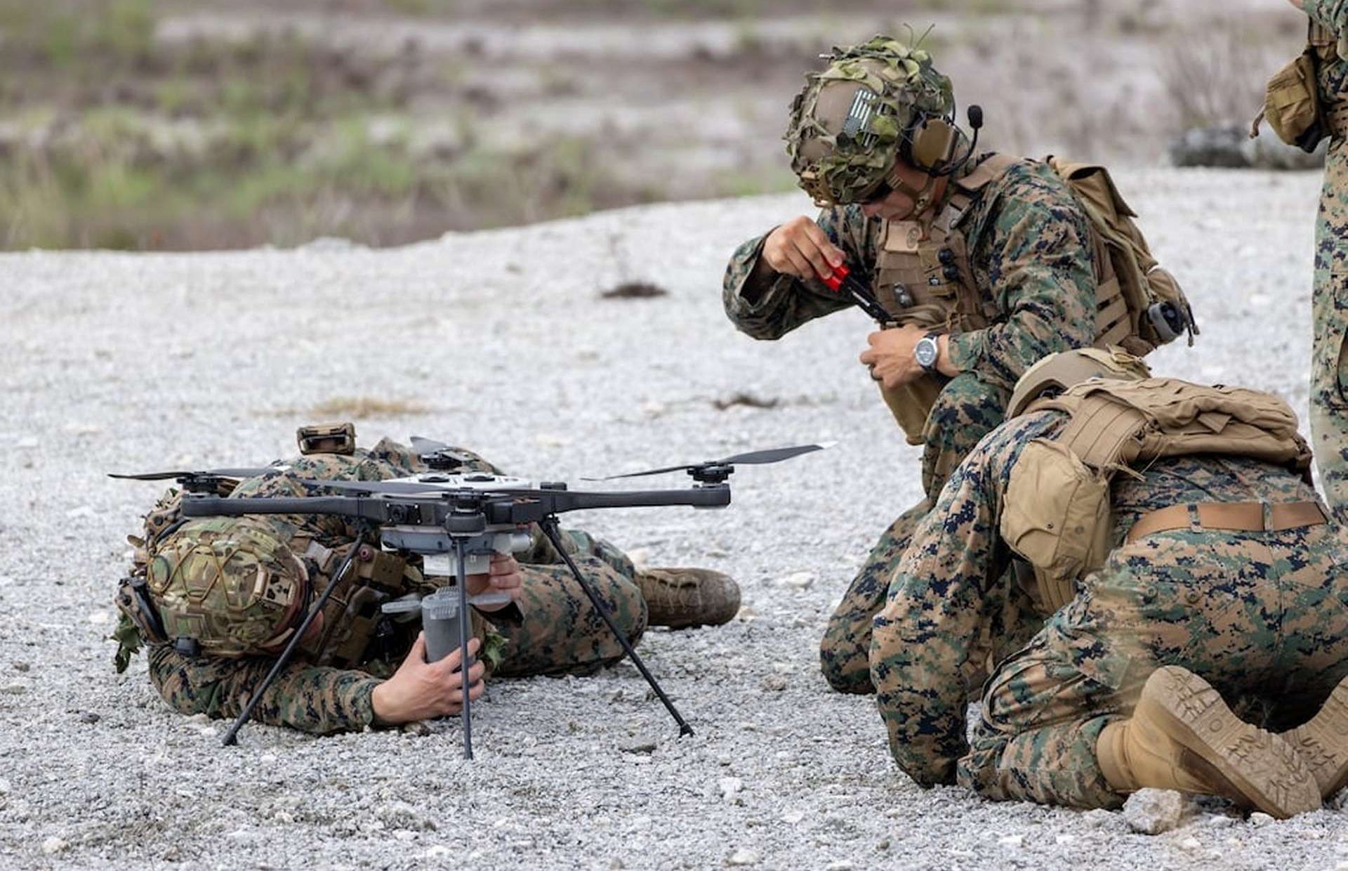 U.S. Marine Corps FPV drones are designed to give small units low-cost, expendable reconnaissance and precision strike, enabling rapid engagement of enemy troops and light vehicles in contested, jammed environments shaped by lessons from the Ukraine war (Picture source: US DoW).