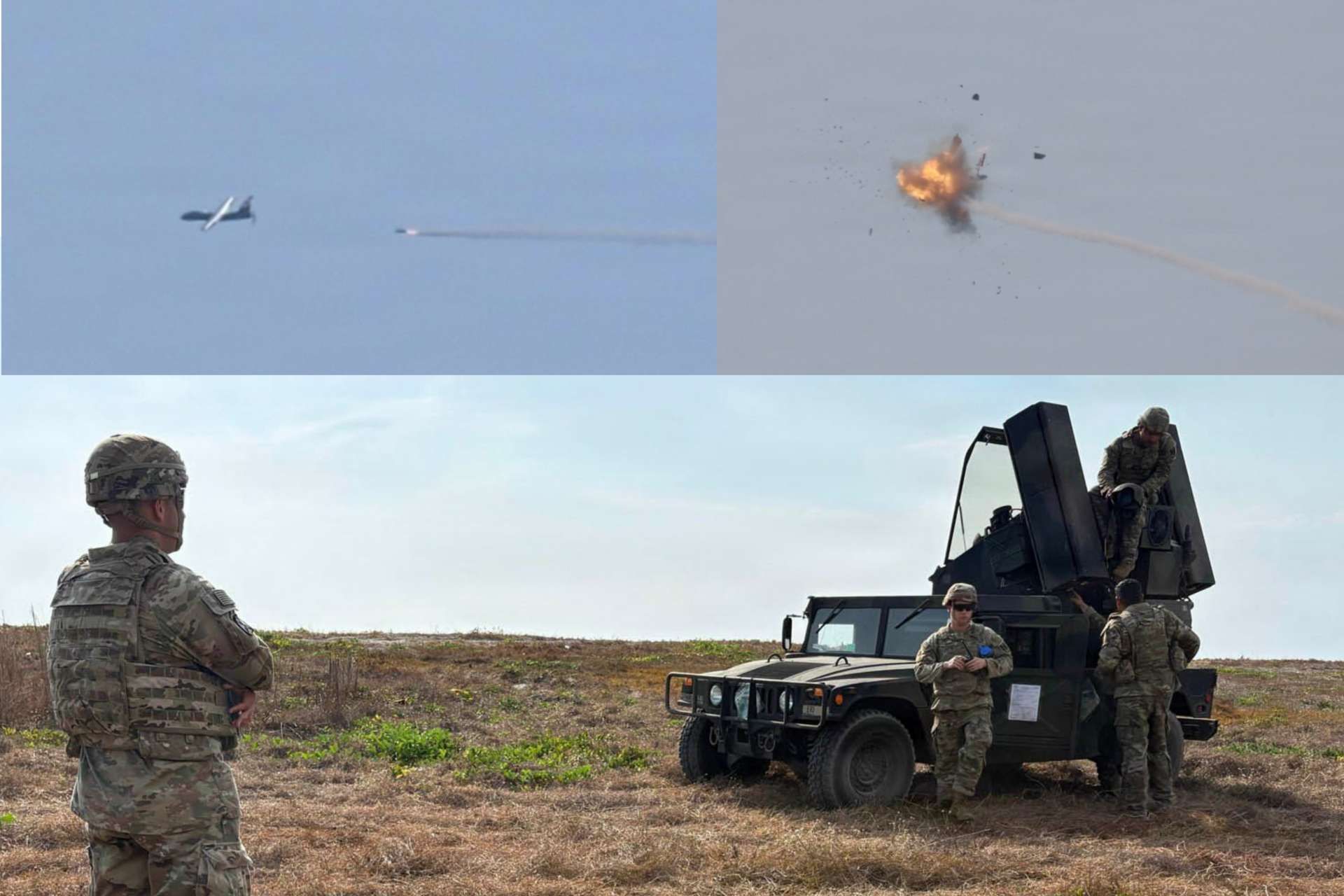 A U.S. Army AN/TWQ-1 Avenger air defense system shot down an MQM-170C Outlaw G2 drone with a Stinger missile during Balikatan 2026 in the Philippines, demonstrating mobile short-range air defense readiness against evolving drone threats in the Indo-Pacific (Picture Source: U.S. Army)