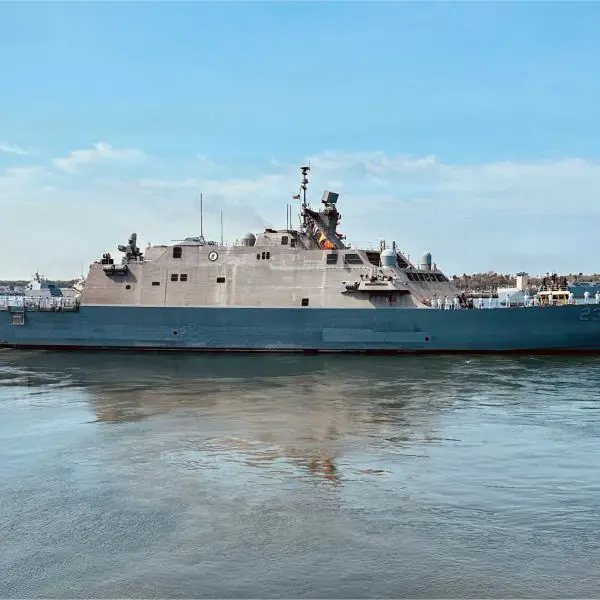 U.S. Navy Freedom-variant littoral combat ship USS Cooperstown (LCS 23) departs Naval Station Mayport, Florida, on May 16, 2026, to begin a deployment supporting U.S. Northern Command maritime border security operations. The high-speed near-shore combat vessel replaces USS Wichita (LCS 13) in missions focused on maritime surveillance, interdiction, and coastal security across the southern approaches to the United States.